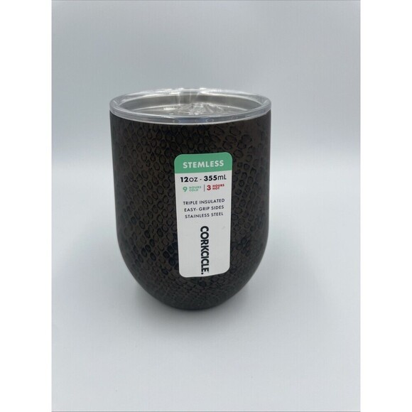 Corkcicle Other - Corkcicle Stemless Rattle Snake 12oz Insulated Travel Tumbler Cup Wine Hot/Cold